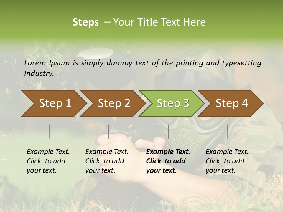 Paint Safety Weapon PowerPoint Template