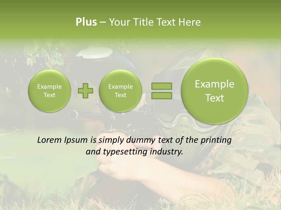 Paint Safety Weapon PowerPoint Template