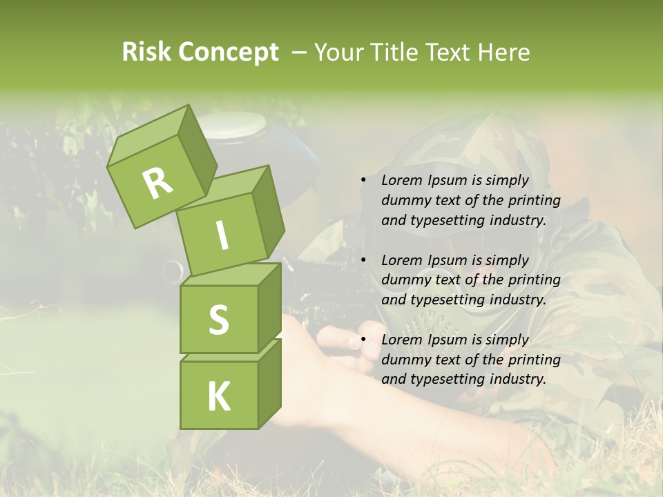 Paint Safety Weapon PowerPoint Template