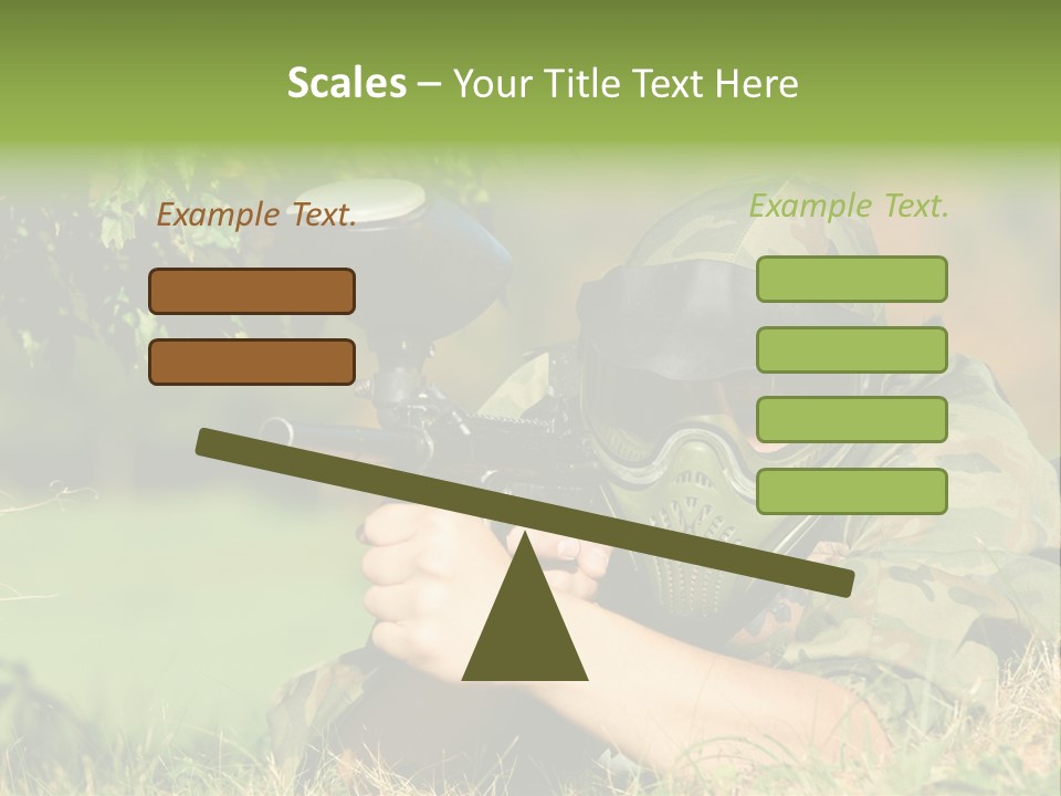 Paint Safety Weapon PowerPoint Template
