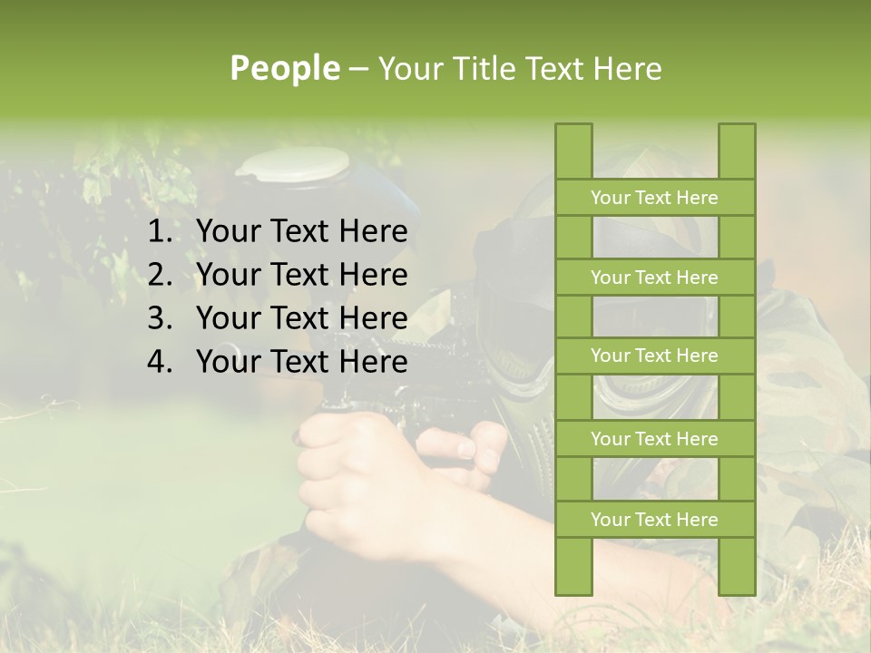 Paint Safety Weapon PowerPoint Template