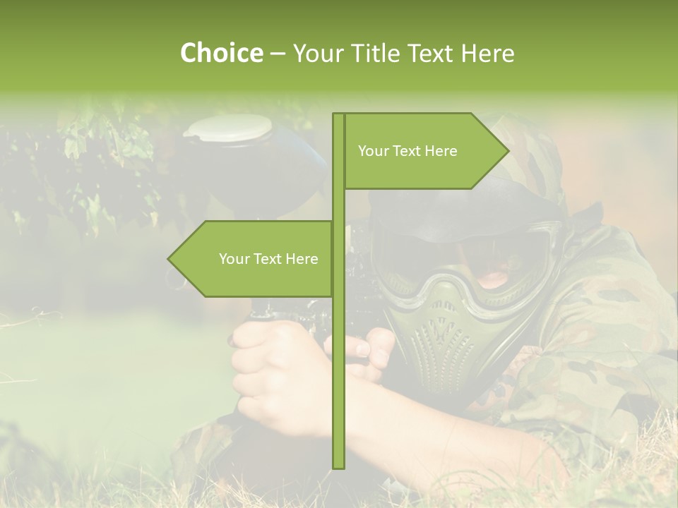 Paint Safety Weapon PowerPoint Template