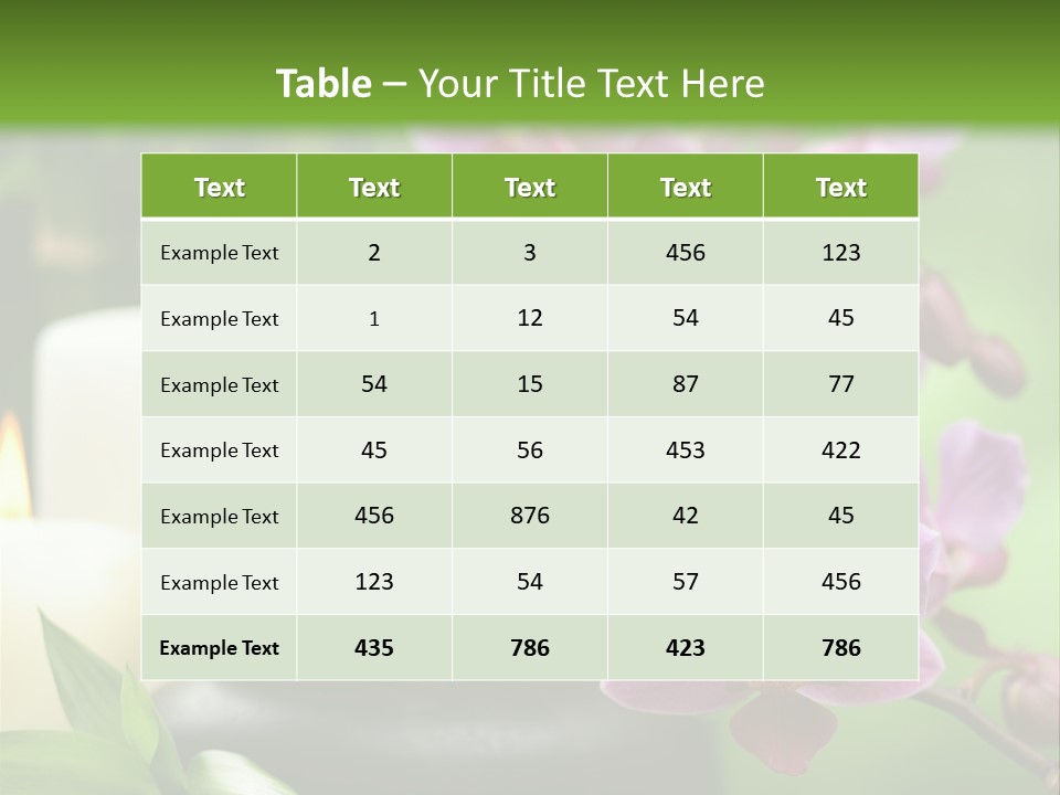 Rock Green Tropical PowerPoint Template