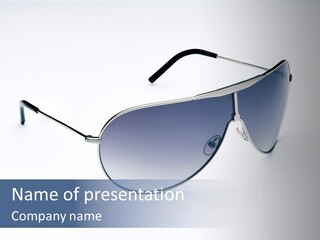 Eyesight Medical Sunglasses PowerPoint Template