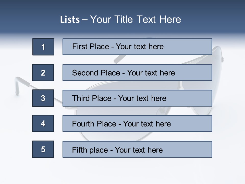 Eyesight Medical Sunglasses PowerPoint Template