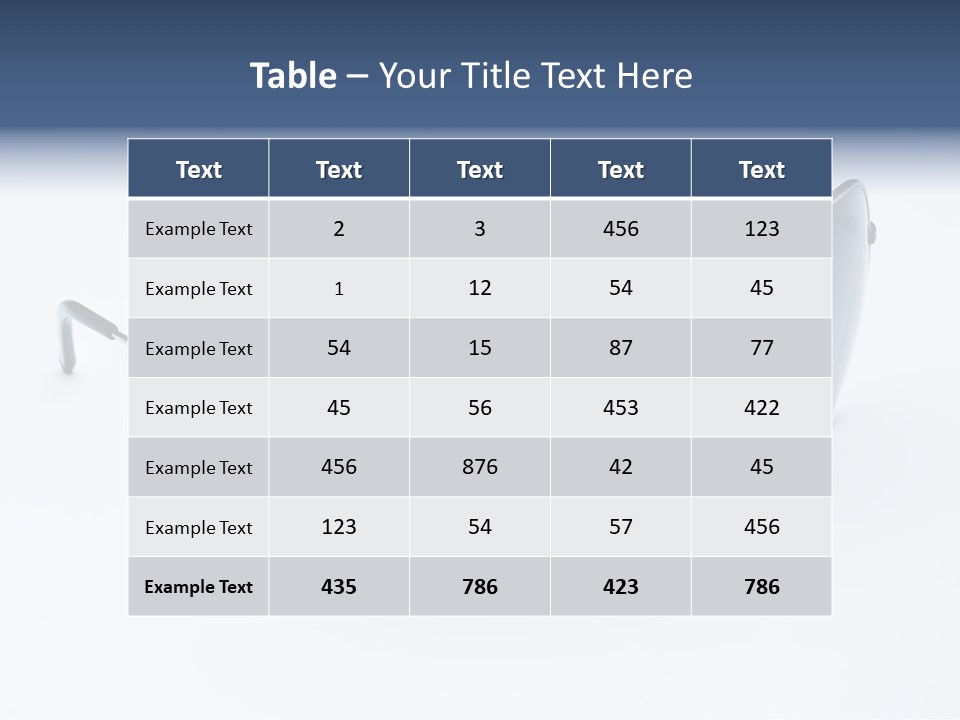 Eyesight Medical Sunglasses PowerPoint Template