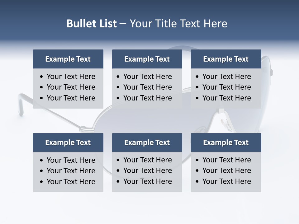 Eyesight Medical Sunglasses PowerPoint Template