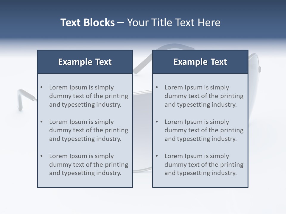 Eyesight Medical Sunglasses PowerPoint Template