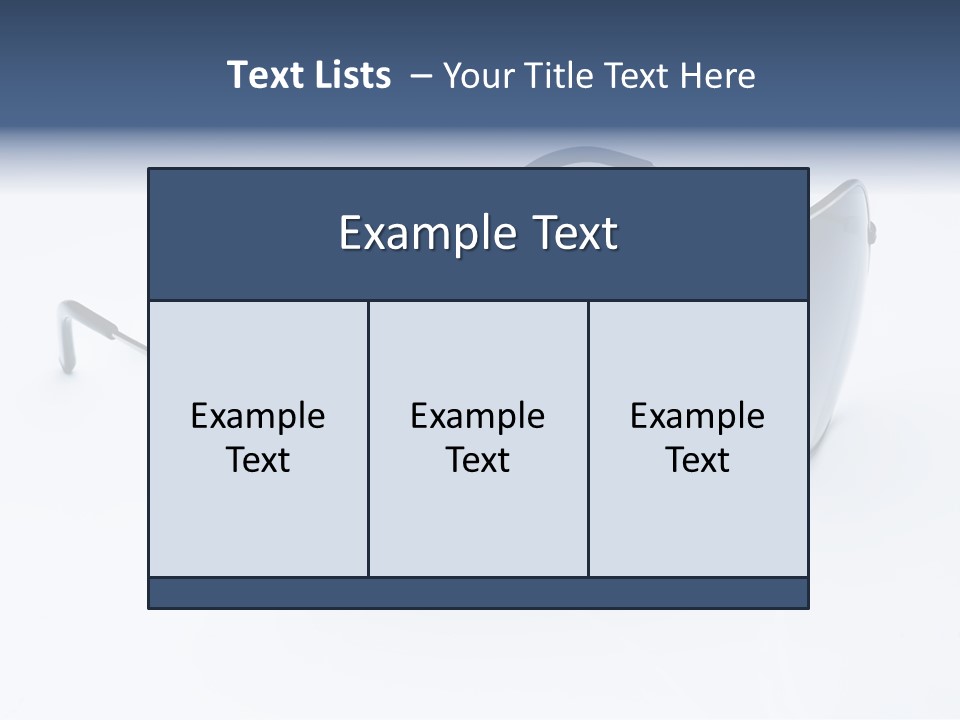 Eyesight Medical Sunglasses PowerPoint Template