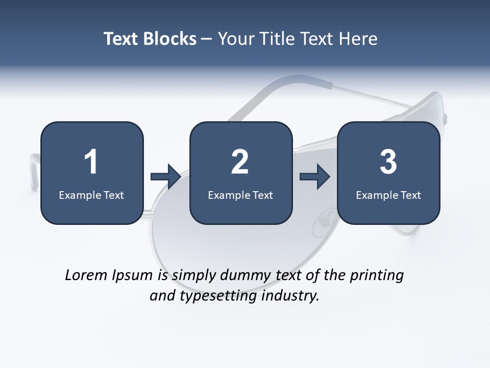 Eyesight Medical Sunglasses PowerPoint Template