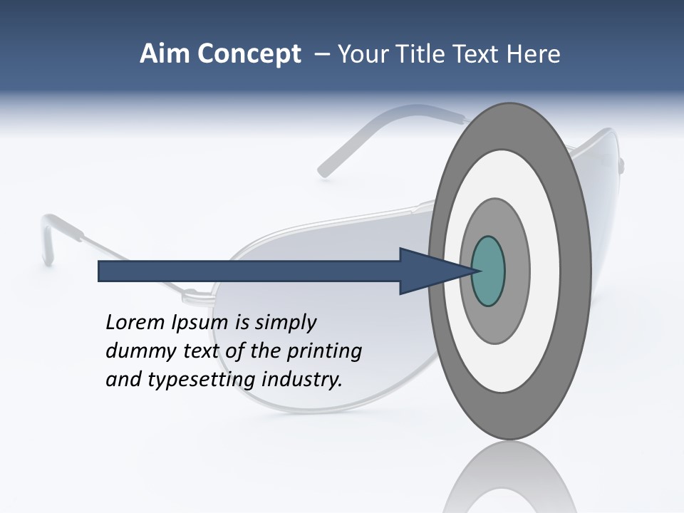 Eyesight Medical Sunglasses PowerPoint Template