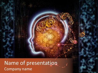 Consciousness Illustration Creative PowerPoint Template