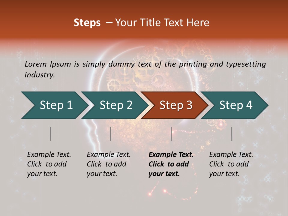 Consciousness Illustration Creative PowerPoint Template