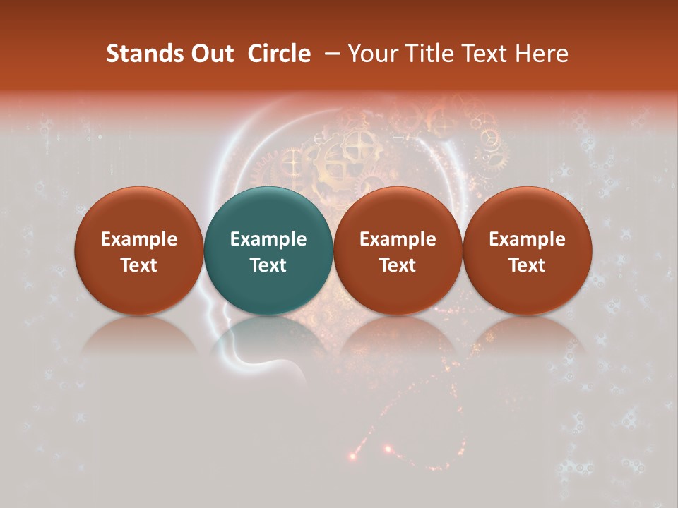 Consciousness Illustration Creative PowerPoint Template