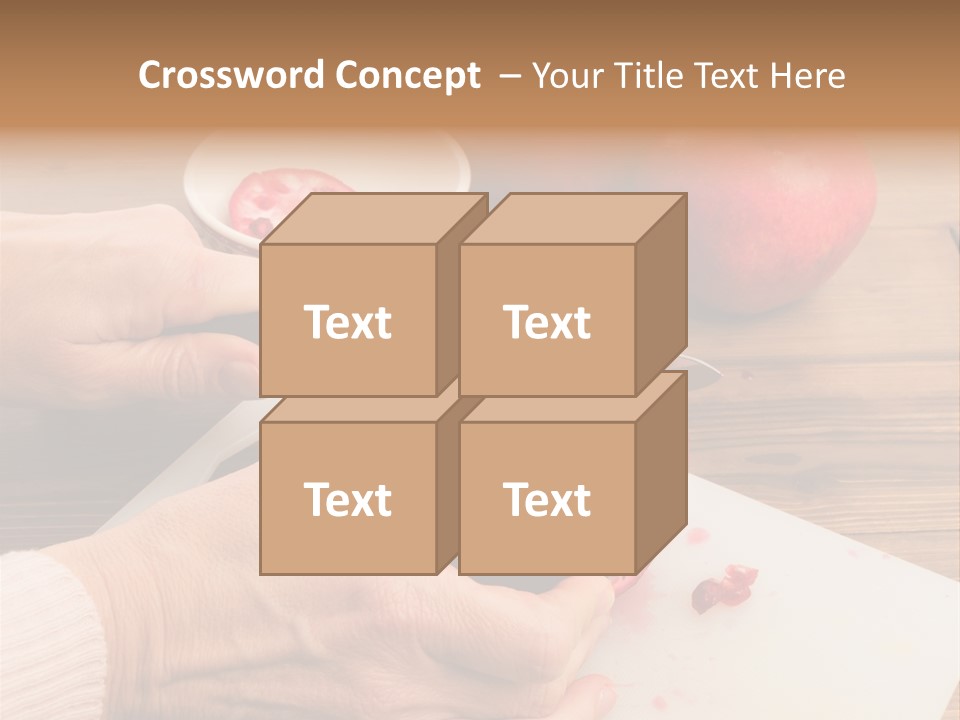 Vitamins Tannins Red PowerPoint Template