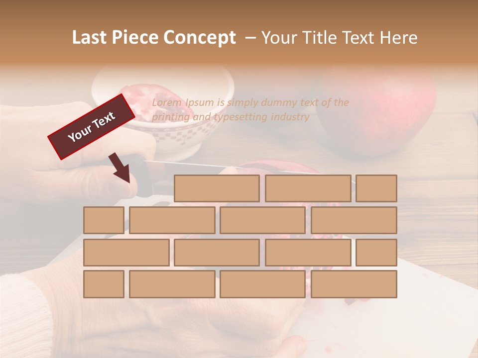 Vitamins Tannins Red PowerPoint Template