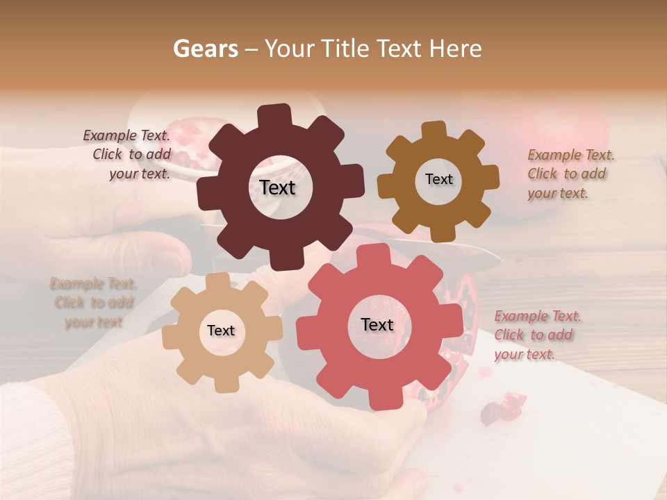 Vitamins Tannins Red PowerPoint Template