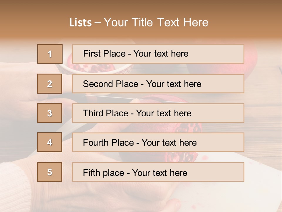 Vitamins Tannins Red PowerPoint Template