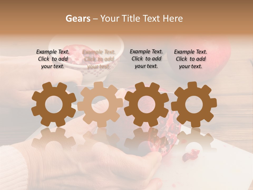 Vitamins Tannins Red PowerPoint Template