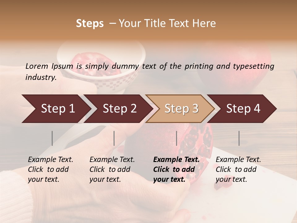 Vitamins Tannins Red PowerPoint Template