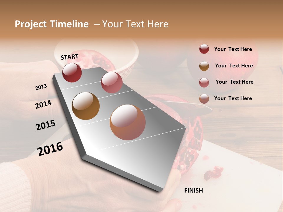 Vitamins Tannins Red PowerPoint Template