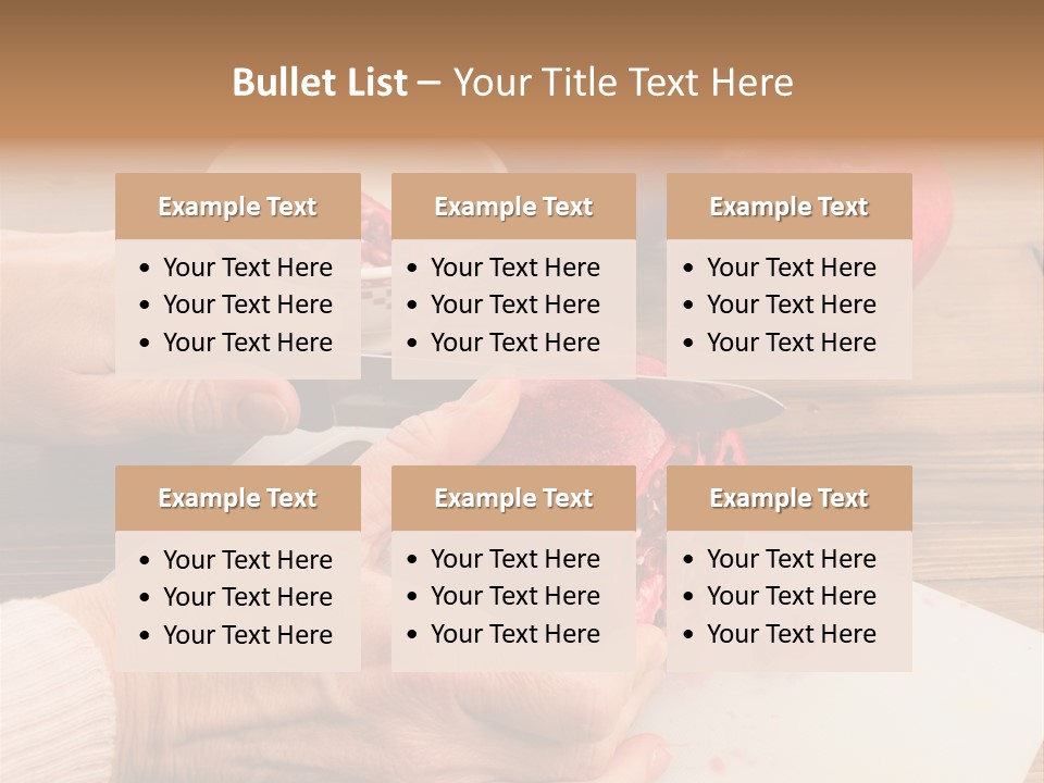 Vitamins Tannins Red PowerPoint Template