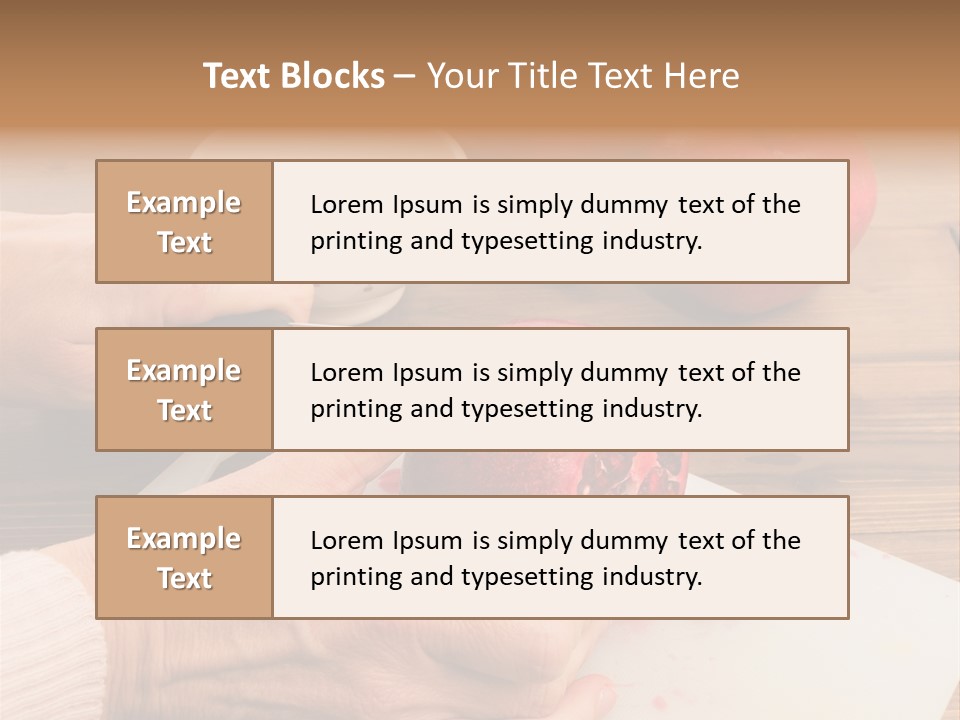 Vitamins Tannins Red PowerPoint Template