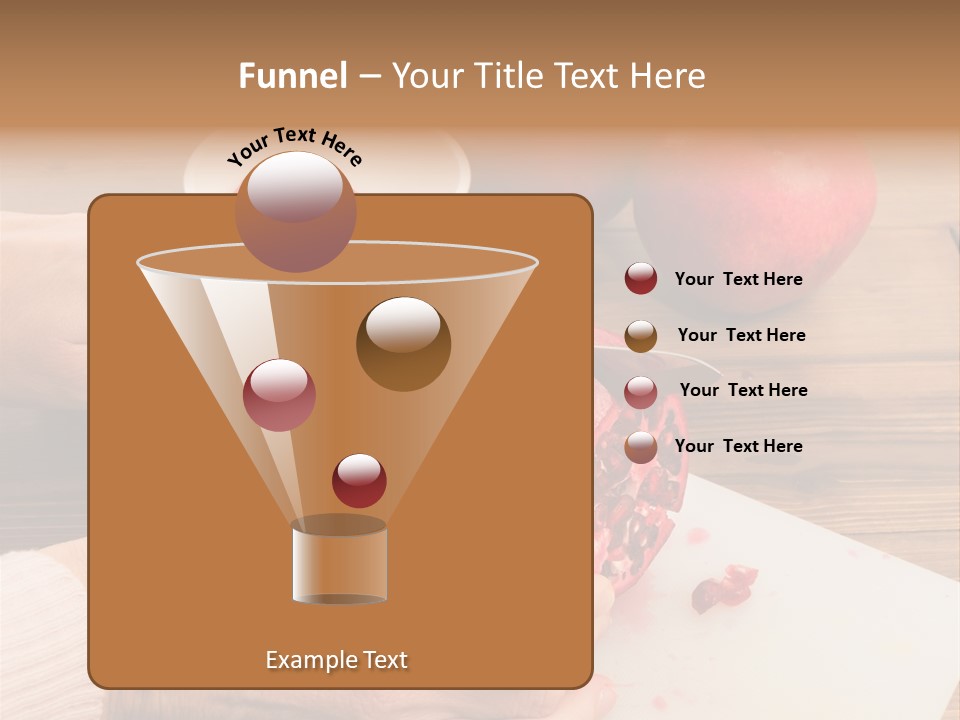 Vitamins Tannins Red PowerPoint Template