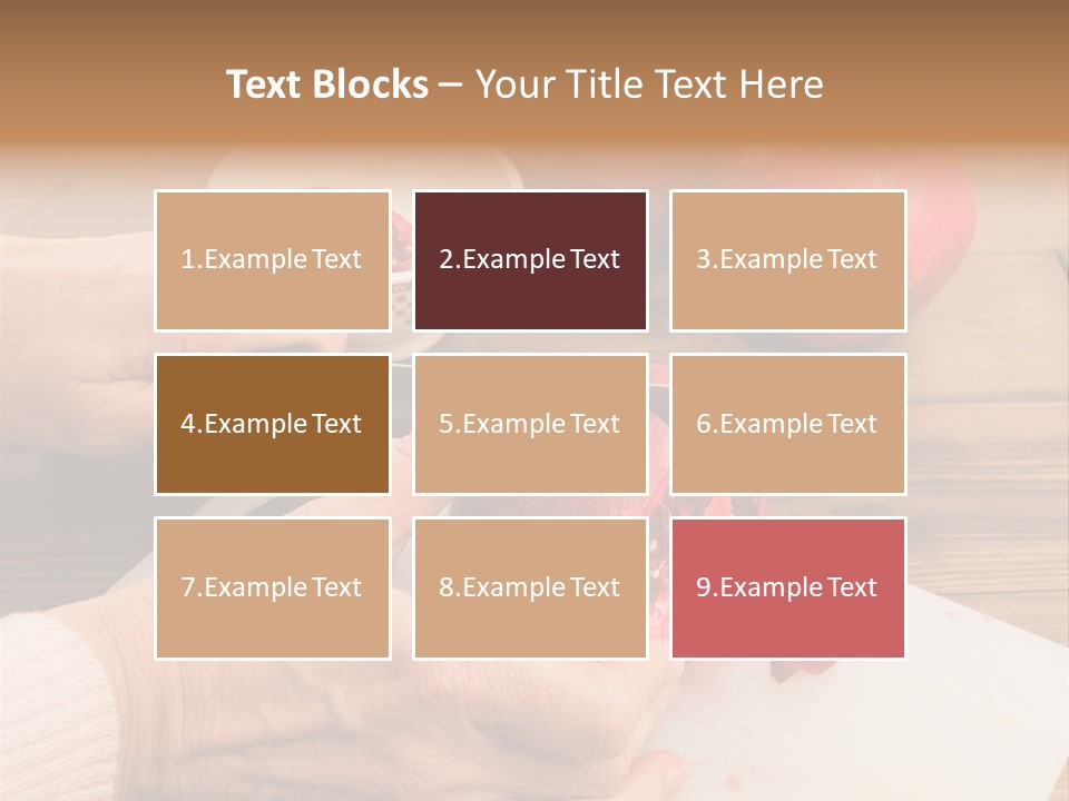 Vitamins Tannins Red PowerPoint Template