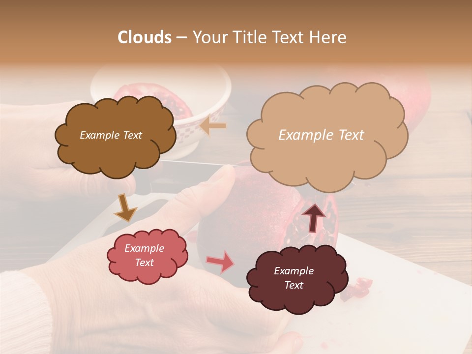 Vitamins Tannins Red PowerPoint Template