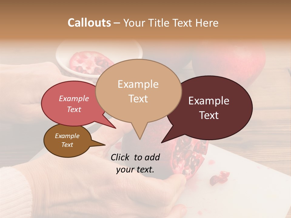 Vitamins Tannins Red PowerPoint Template