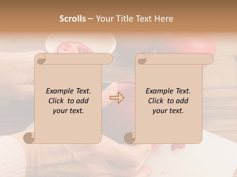 Vitamins Tannins Red PowerPoint Template