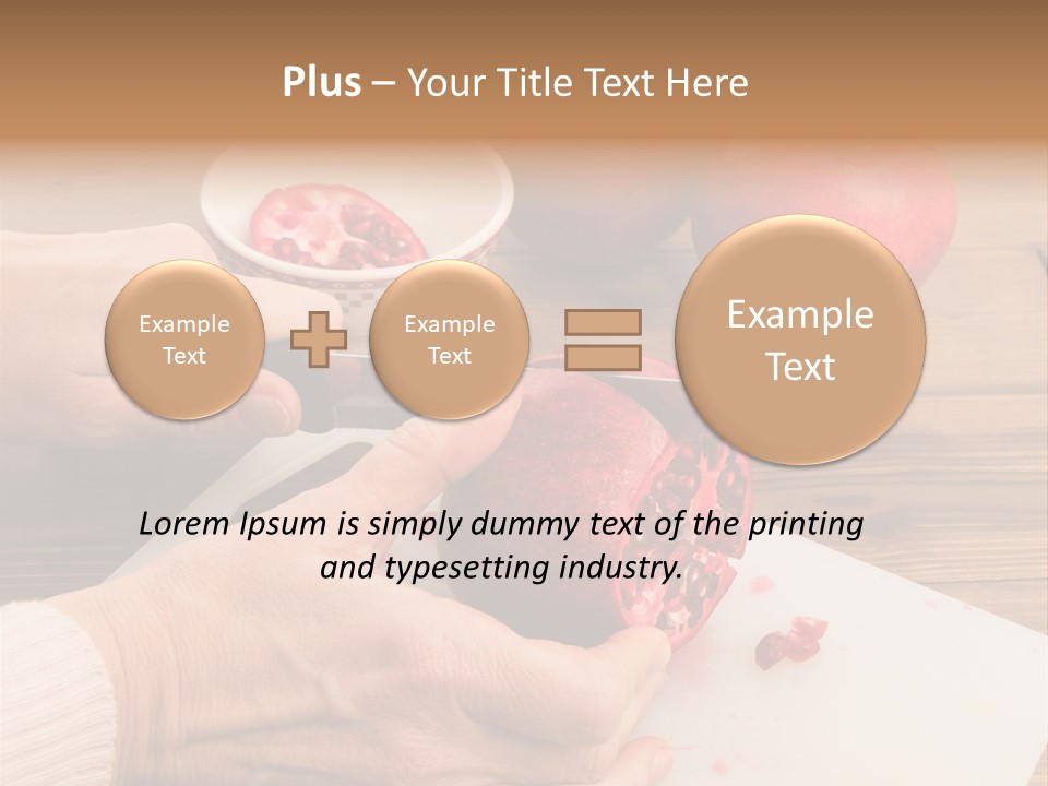 Vitamins Tannins Red PowerPoint Template