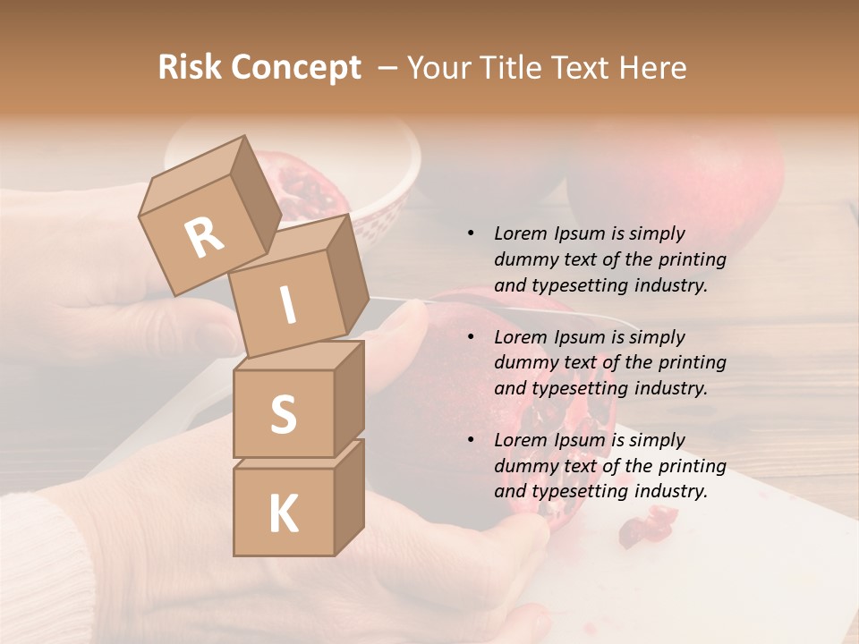 Vitamins Tannins Red PowerPoint Template