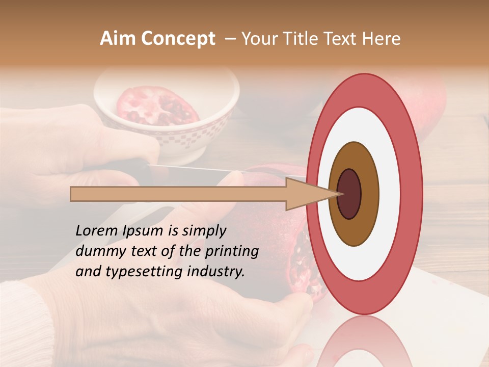 Vitamins Tannins Red PowerPoint Template