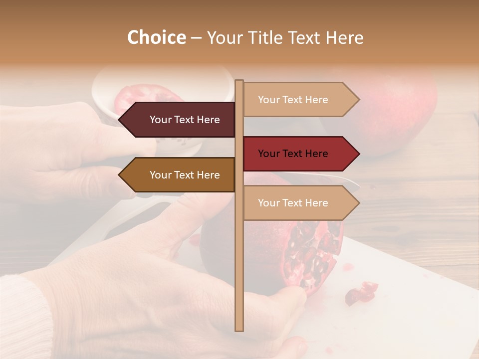 Vitamins Tannins Red PowerPoint Template