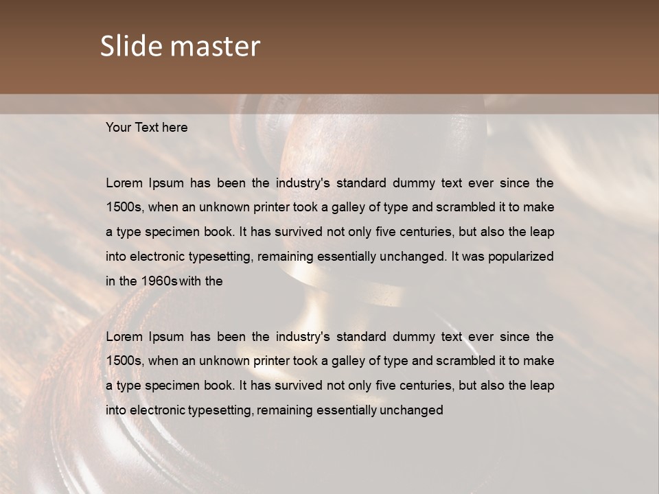 Punishment Hair Courtroom PowerPoint Template