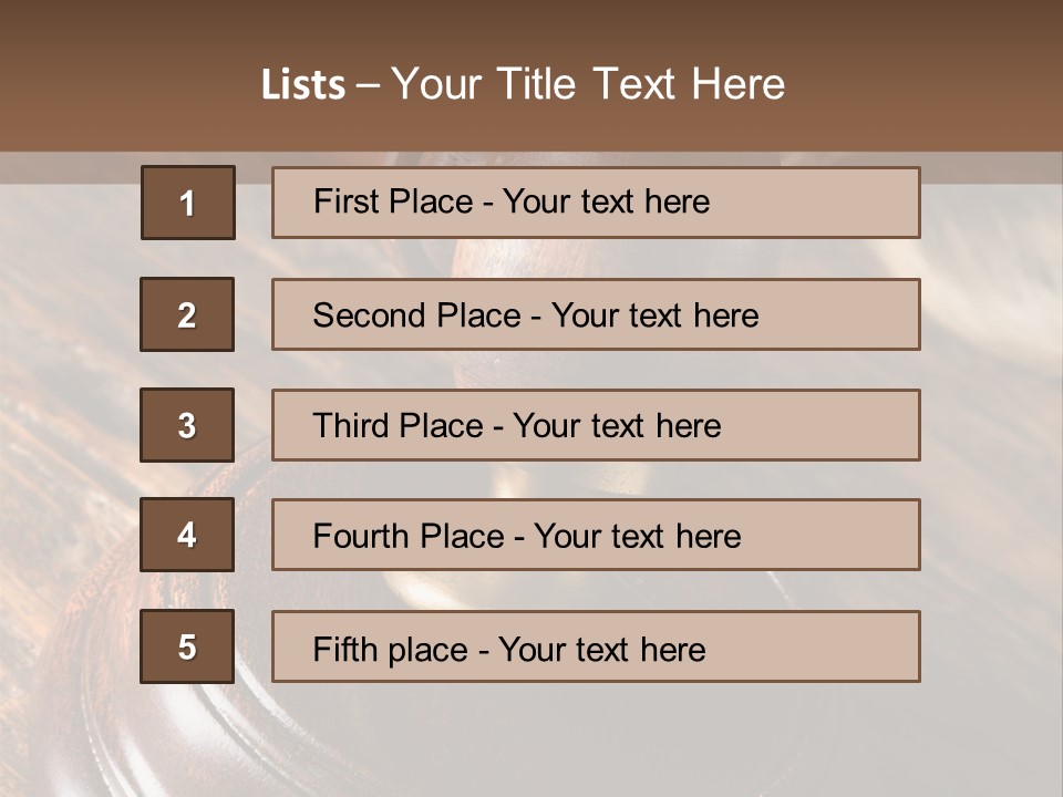 Punishment Hair Courtroom PowerPoint Template