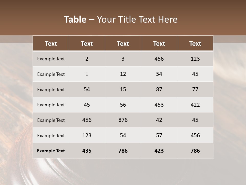 Punishment Hair Courtroom PowerPoint Template