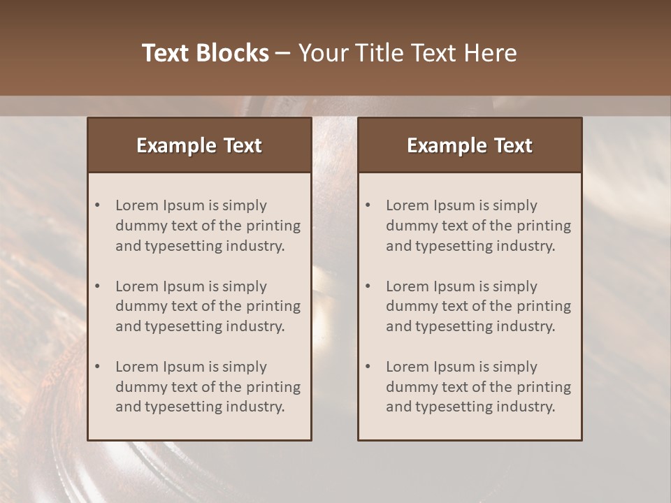 Punishment Hair Courtroom PowerPoint Template