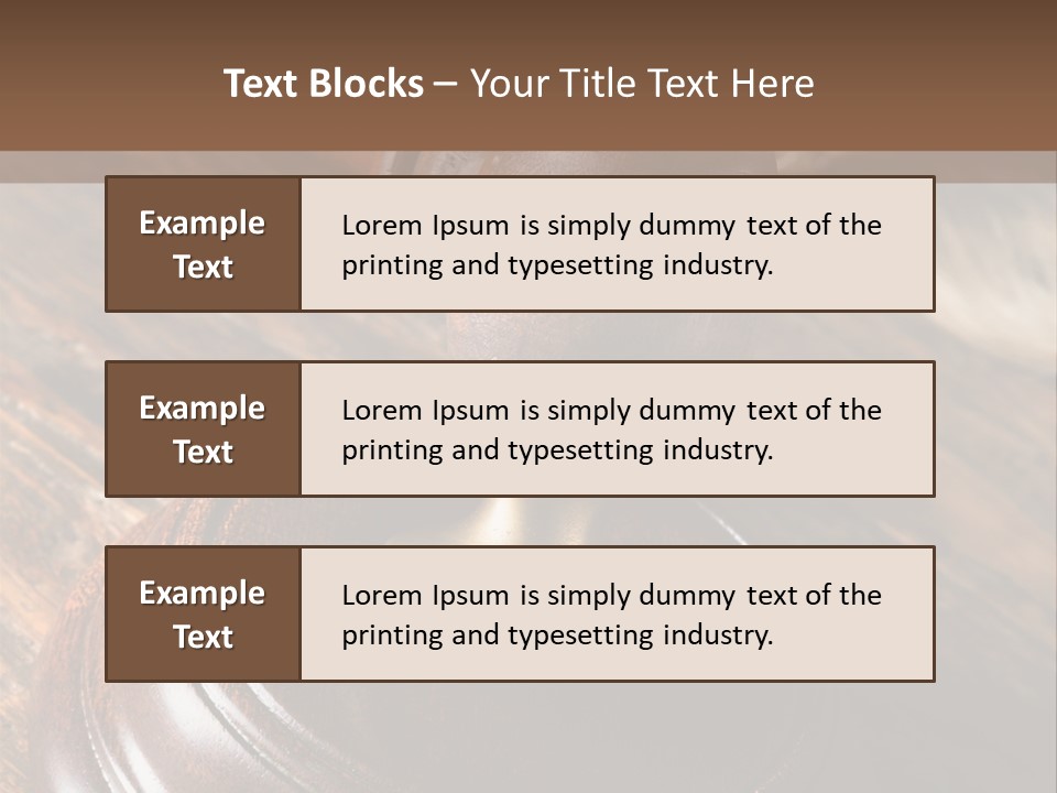 Punishment Hair Courtroom PowerPoint Template