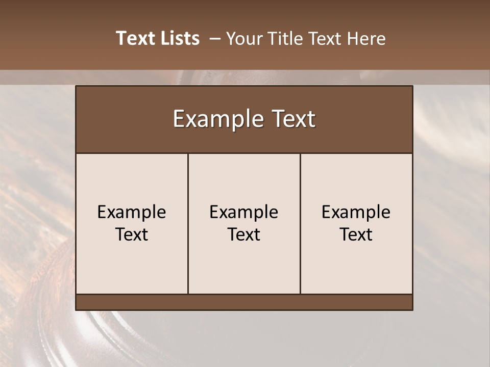 Punishment Hair Courtroom PowerPoint Template