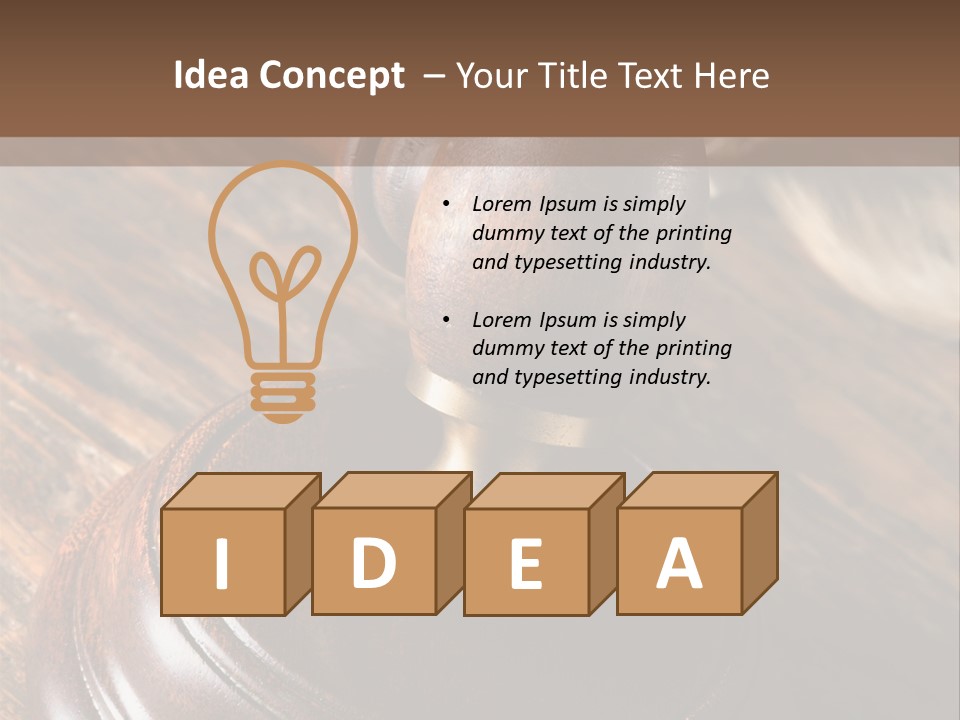 Punishment Hair Courtroom PowerPoint Template