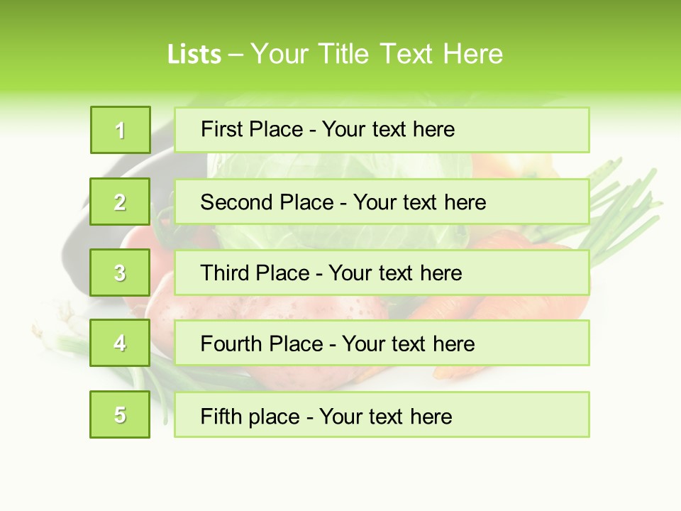Vegetable Green Ripe PowerPoint Template