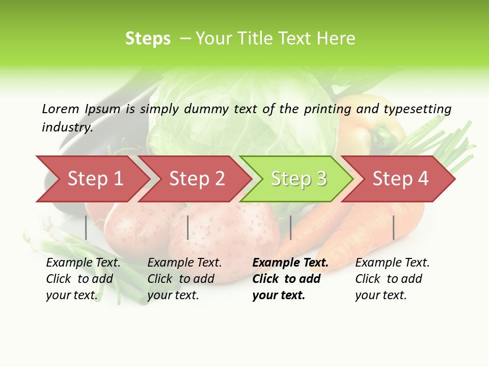 Vegetable Green Ripe PowerPoint Template