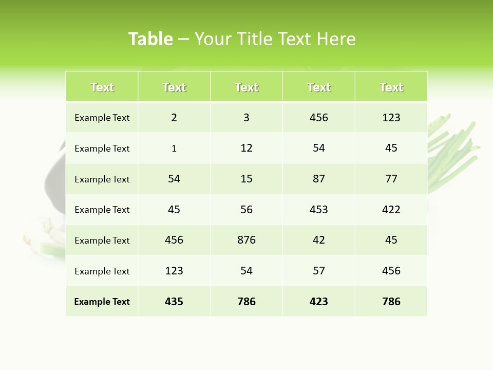 Vegetable Green Ripe PowerPoint Template