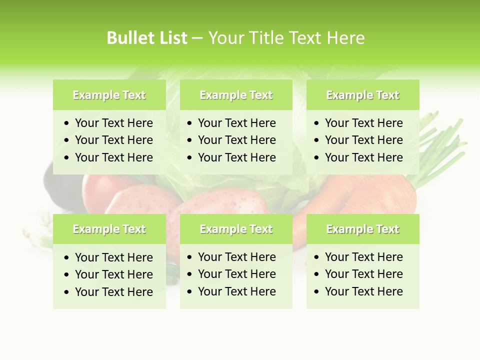 Vegetable Green Ripe PowerPoint Template