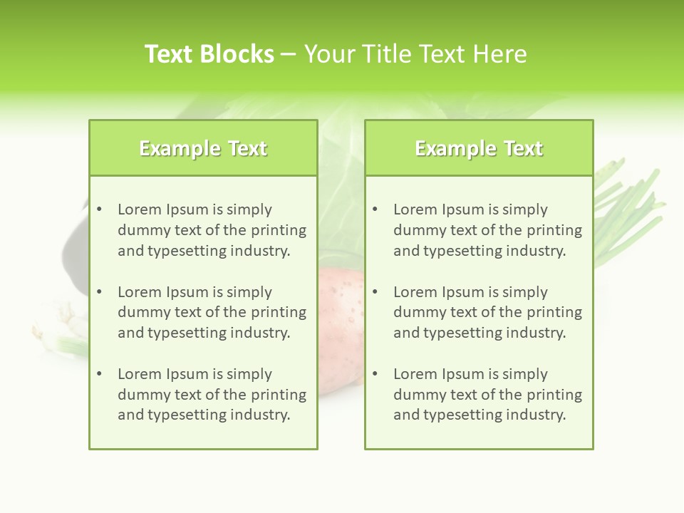 Vegetable Green Ripe PowerPoint Template