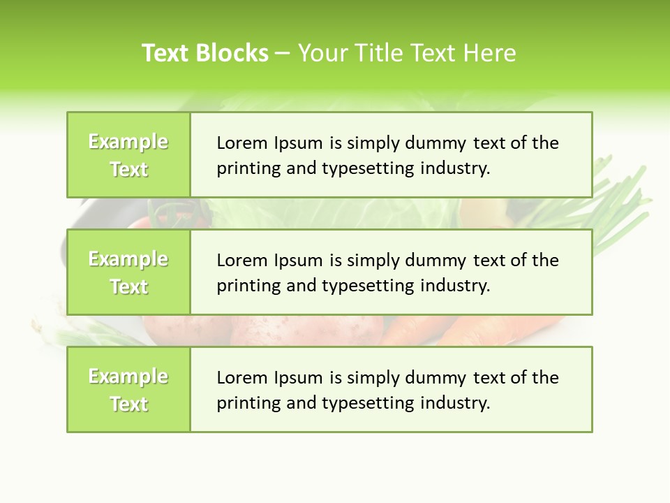 Vegetable Green Ripe PowerPoint Template