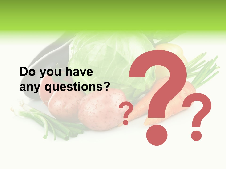 Vegetable Green Ripe PowerPoint Template